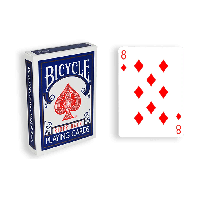Blue One-Way Forcing Deck - 8 of Diamonds
