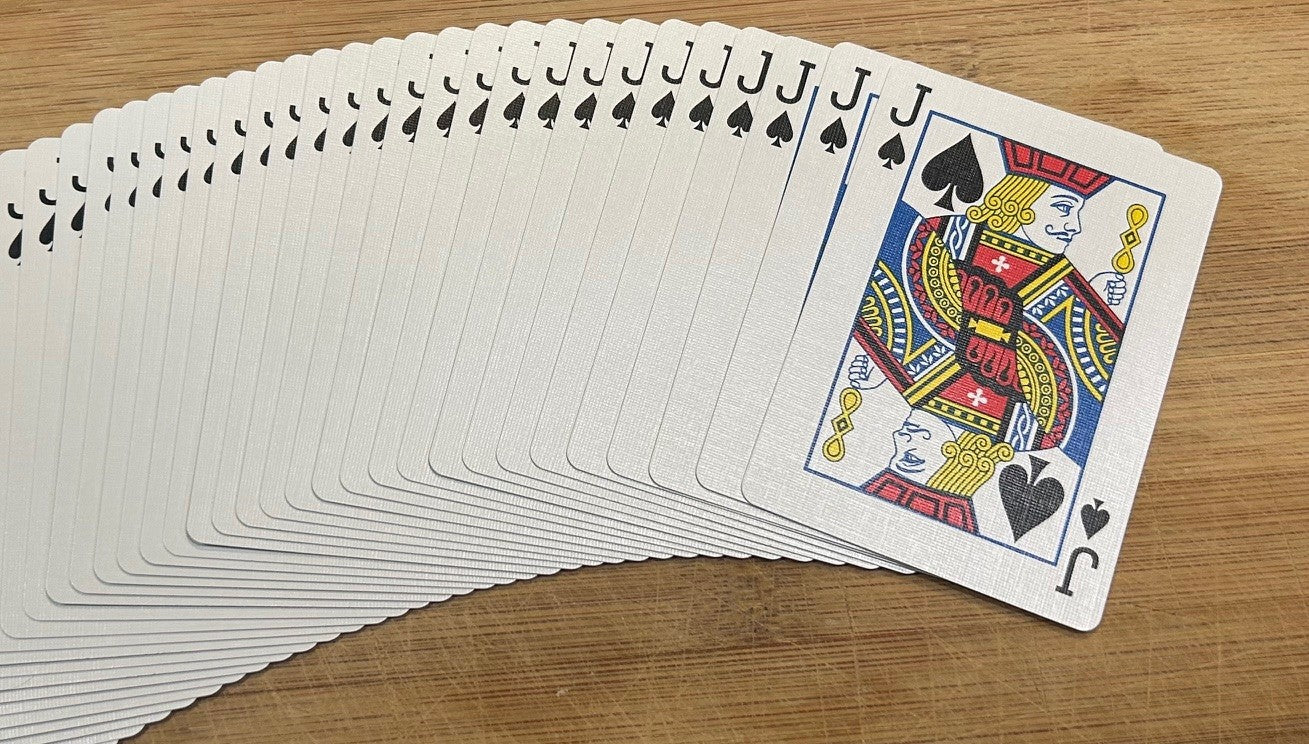 Blue One-Way Forcing Deck - Jack of Spades - Image 2