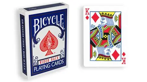 Blue One-Way Forcing Deck - King of Diamonds
