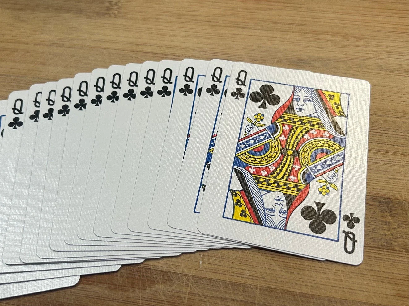 Blue One-Way Forcing Deck - Queen of Clubs - Image 2