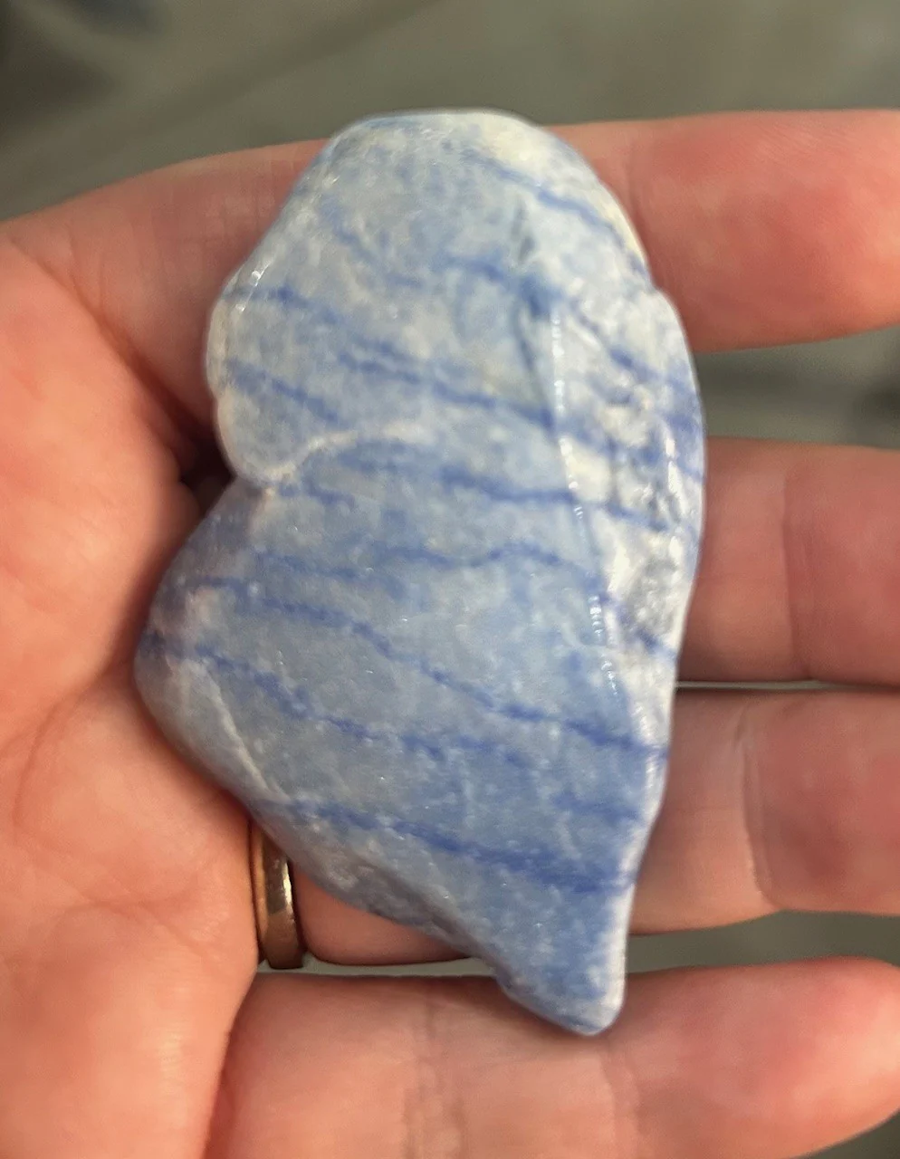 Blue Striped Quartz from Brazil - Image 2