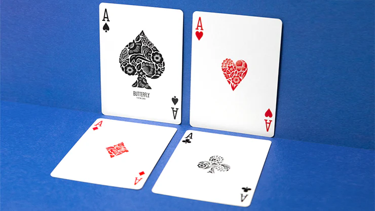 Butterfly Worker Marked Playing Cards Blue Cartamundi - Image 2