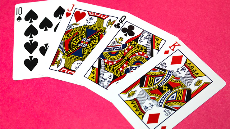 Butterfly Worker Marked Playing Cards Pink Cartamundi - Image 3