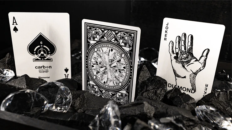Carbon Diamond Marked Playing Cards USPCC - Image 2