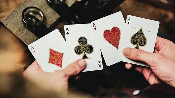 Card College The Deluxe Elegant Box Black Gilded Playing Cards 2 Deck Set - Image 3