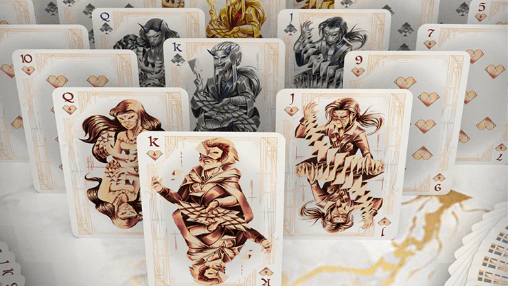 Card Masters Precious Metal White Deluxe Playing Cards USPCC - Image 4