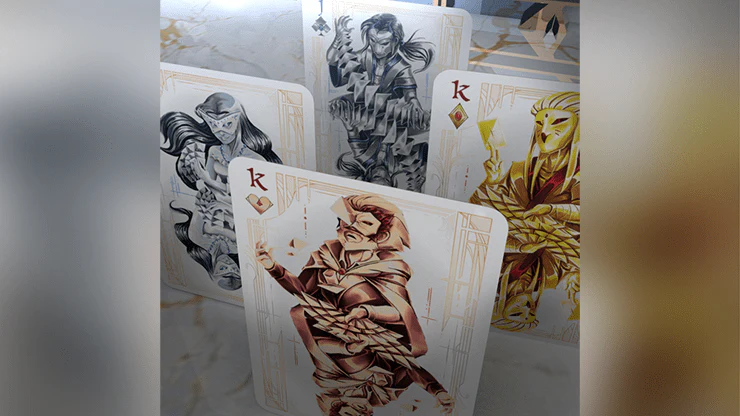 Card Masters Precious Metal White Playing Cards USPCC - Image 3