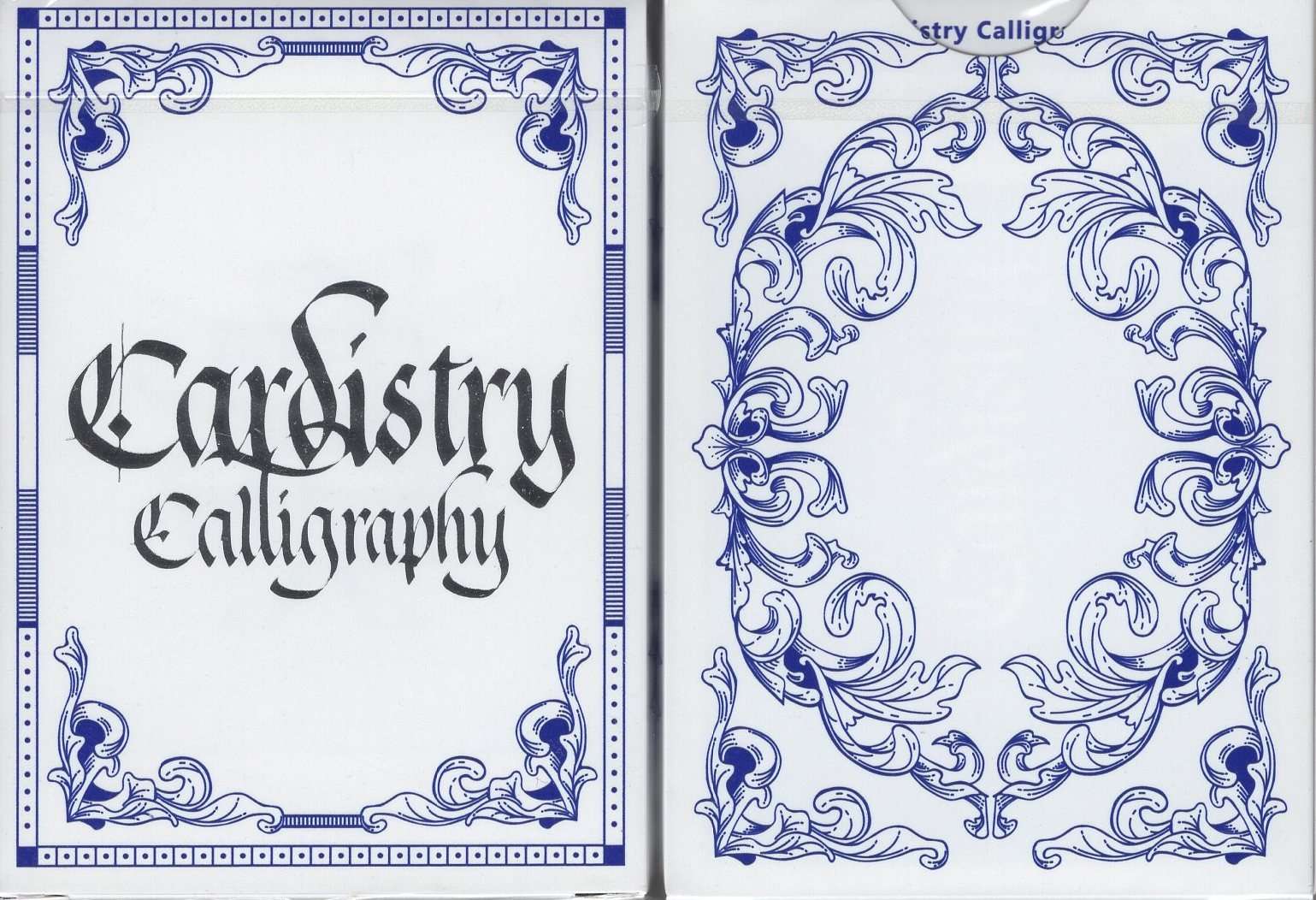 Cardistry Calligraphy Playing Cards - Blue & Red - Image 4