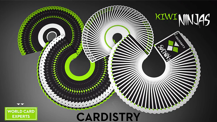 Cardistry Ninjas Kiwi Green Playing Cards USPCC - Image 4