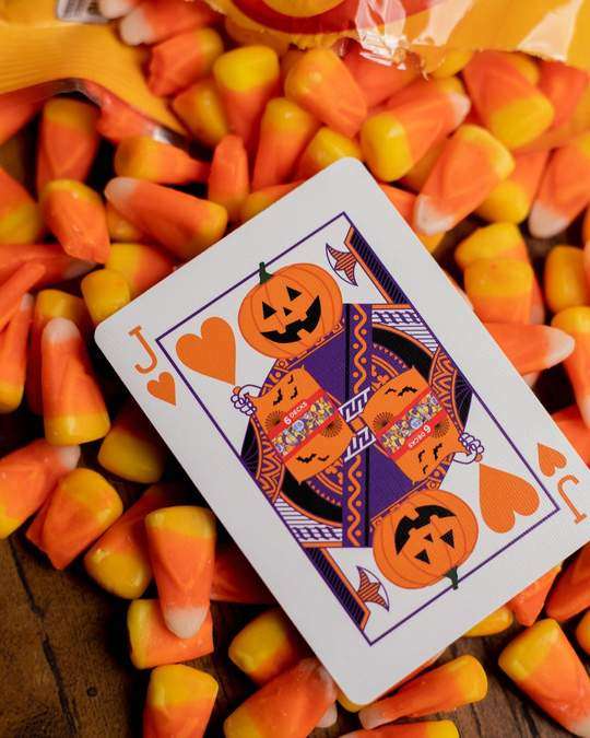 Carvers v2 Pumpkin Playing Cards USPCC - Image 2