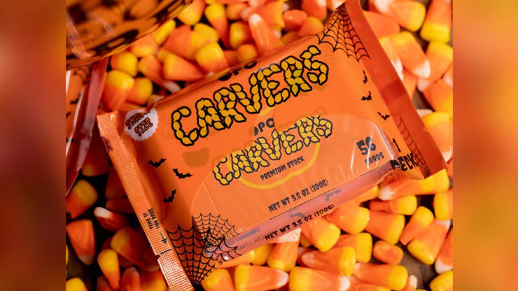 Carvers v2 Pumpkin Playing Cards USPCC - Image 5