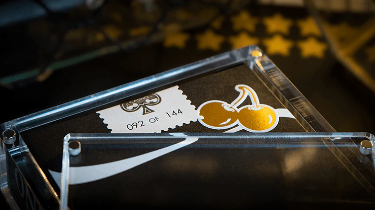 Cherry Casino Gilded Monte Carlo Black & Gold Playing Cards USPCC - Image 2