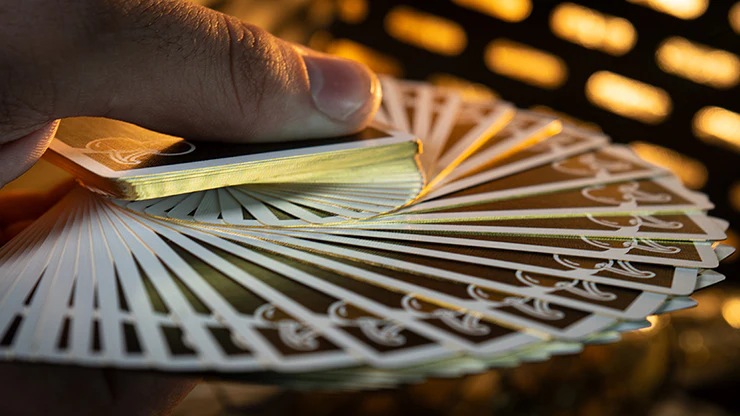 Cherry Casino Gilded Monte Carlo Black & Gold Playing Cards USPCC - Image 4