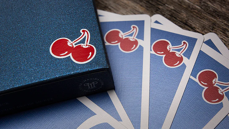 Cherry Casino House Deck Tahoe Blue Playing Cards USPCC - Image 4