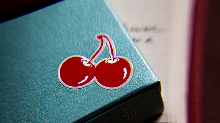 Cherry Casino House Deck Tropicana Teal Playing Cards USPCC - Image 4