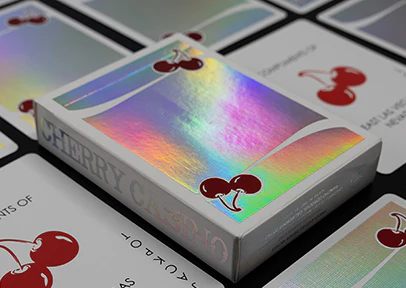 Cherry Casino Sands Mirage Holographic – World’s First Double Hot Foil Playing Cards