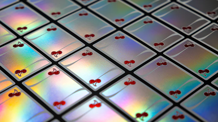 Cherry Casino Sands Mirage Holographic – World’s First Double Hot Foil Playing Cards - Image 8