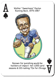 Chicago Football Heroes Playing Cards - Image 2