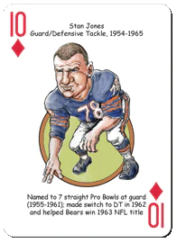 Chicago Football Heroes Playing Cards - Image 3