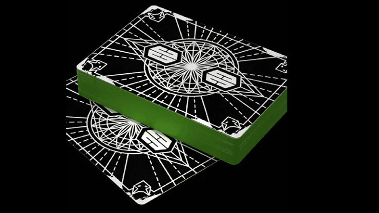 Chris Cards GLOW v2 Gilded Green Playing Cards - Image 2