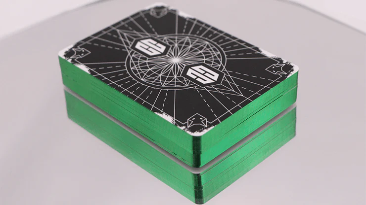 Chris Cards GLOW v2 Gilded Green Playing Cards - Image 5