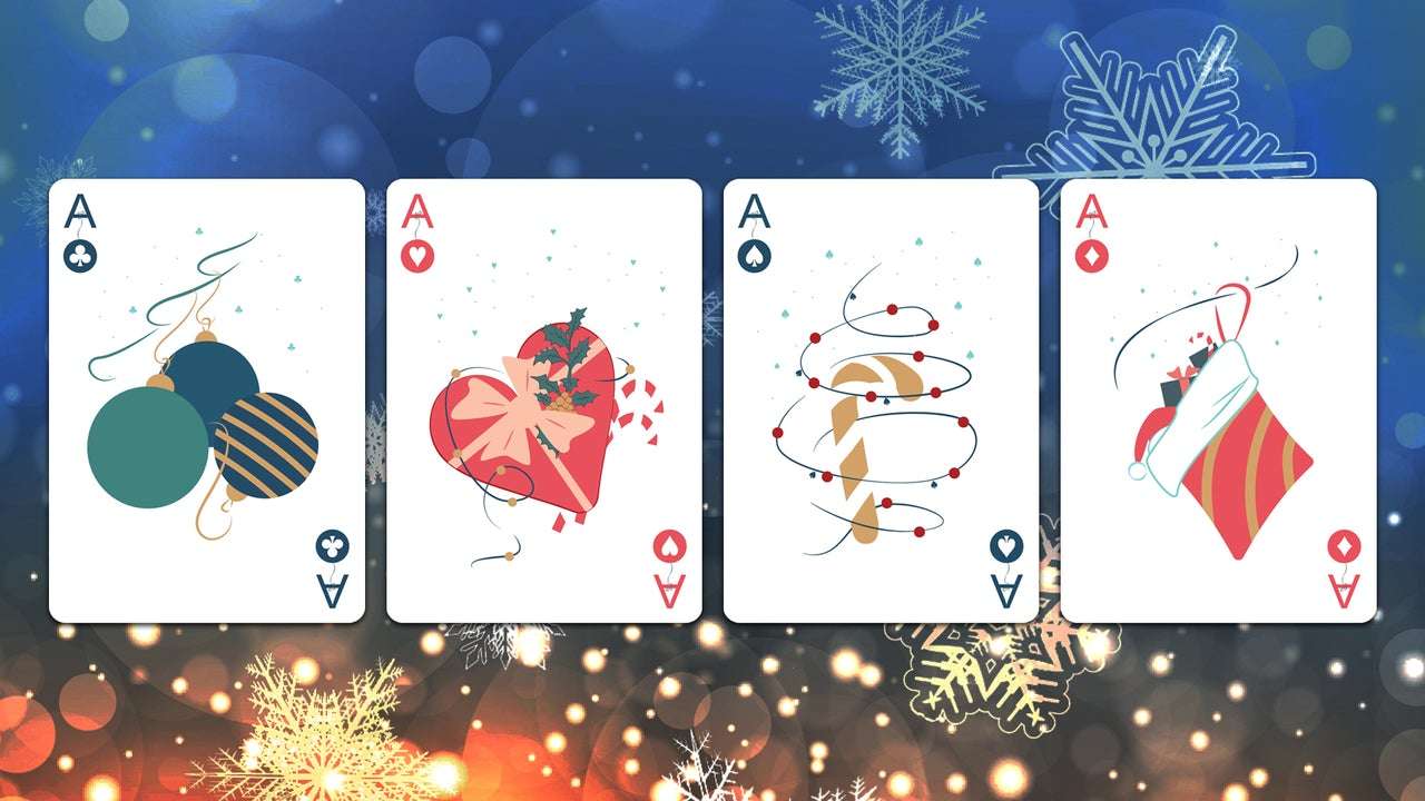Christmas Ornament Playing Cards USPCC - Image 7