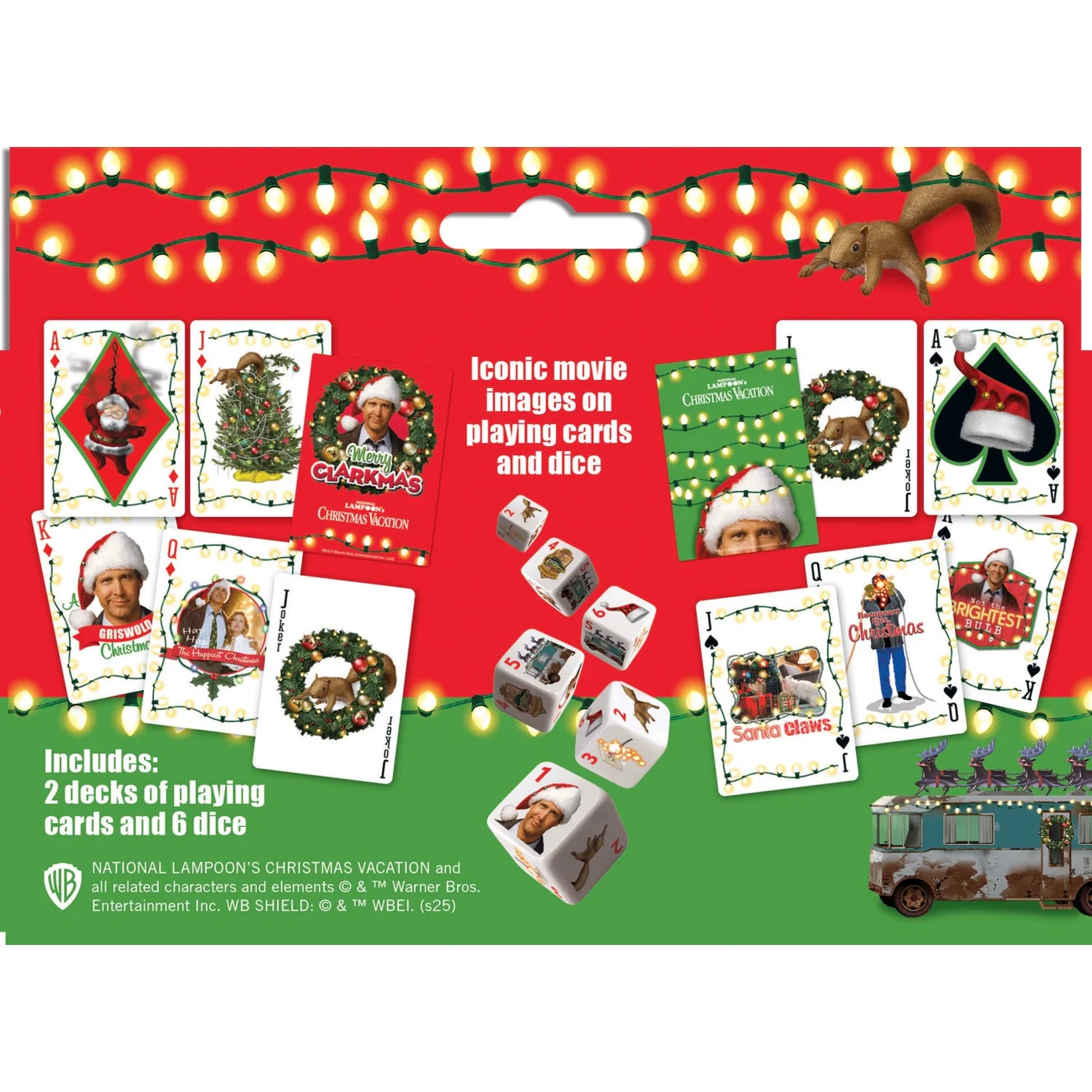 Christmas Vacation 2-pack Playing Cards & Dice Set by Masterpieces - Image 3
