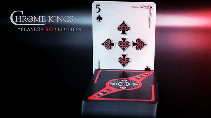 Chrome Kings Players Red Playing Cards USPCC - Image 2