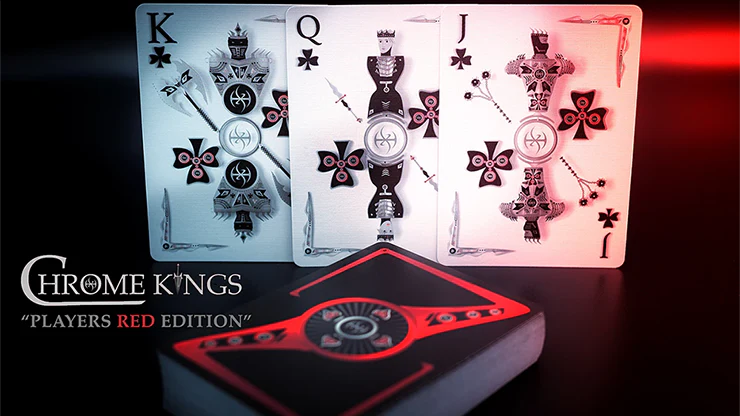 Chrome Kings Players Red Playing Cards USPCC - Image 3