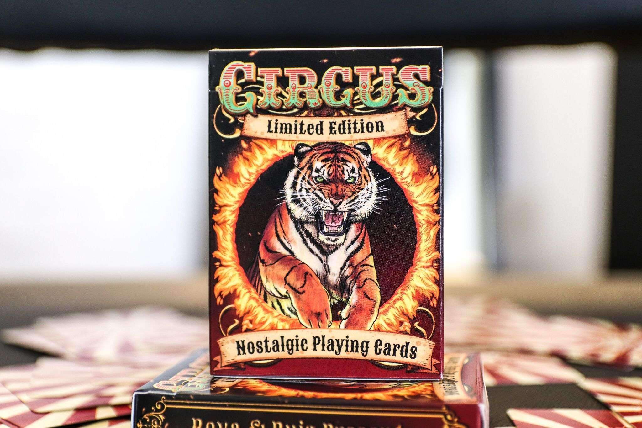 Circus Nostalgic Red Gilded Playing Cards USPCC - Image 7
