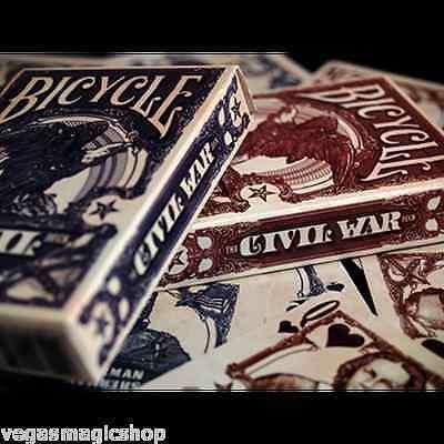 Civil War Red & Blue Deck Set Bicycle Playing Cards - Image 8