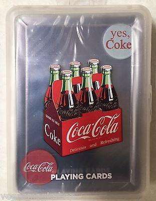 Coca-Cola Coke Clear Plastic Playing Cards Deck
