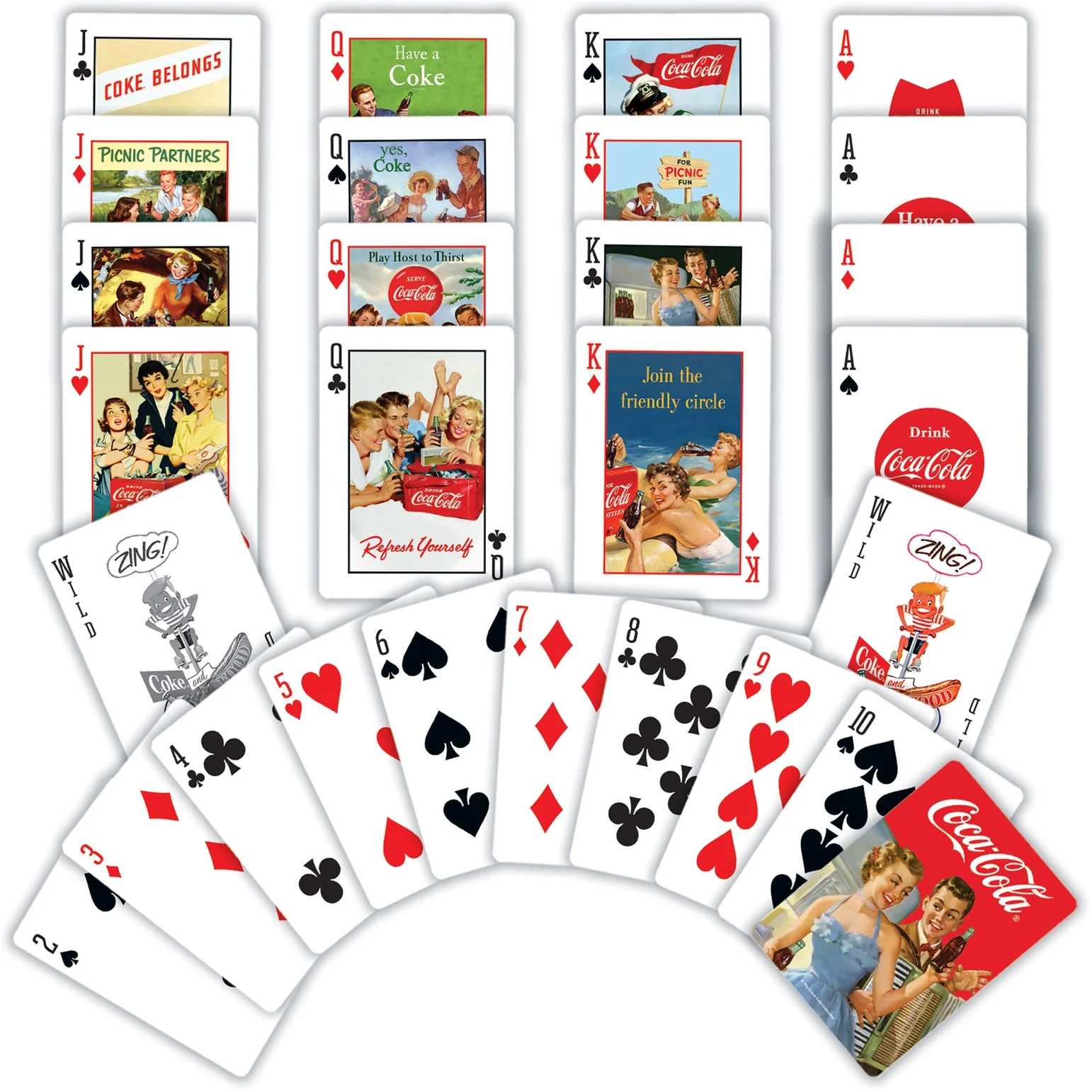 Coca-Cola Vintage Design Playing Cards - Image 2