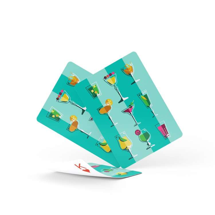 Cocktail Concoctions Plastic Playing Cards 2 Deck Set - Image 4