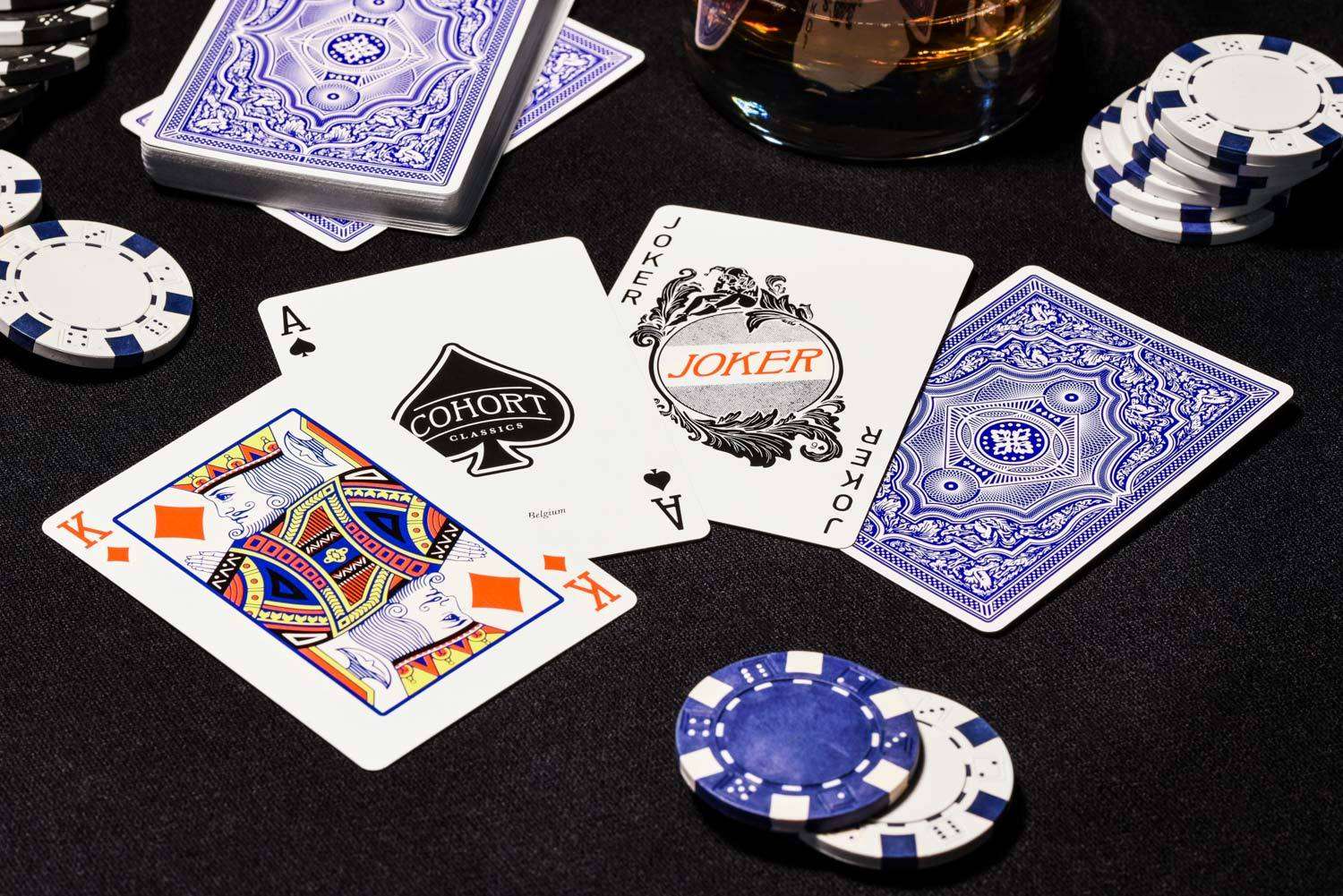 Cohort Blue Marked Playing Cards Cartamundi - Image 6