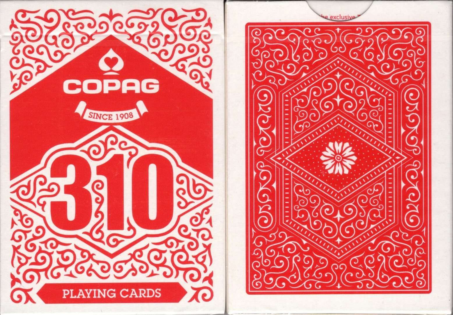 COPAG 310 SlimLine Red Playing Cards Cartamundi