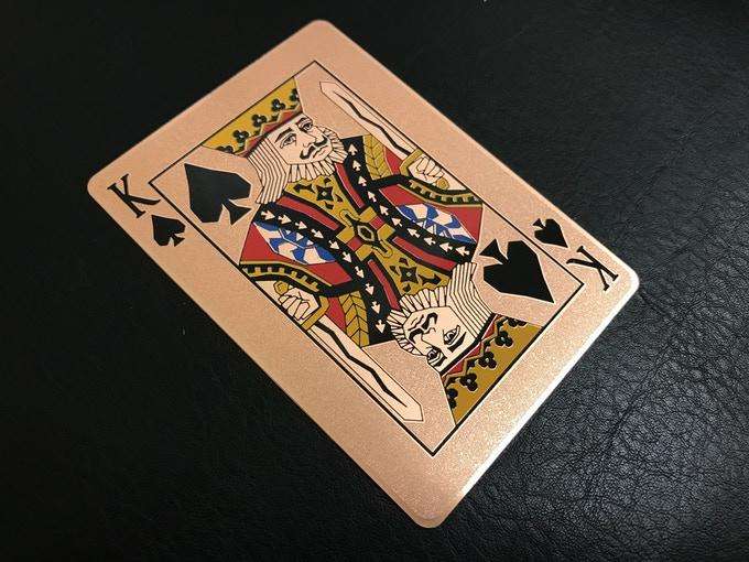 Copper Unicorn Metal Playing Cards - Image 3