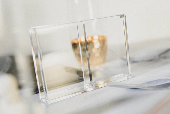 Crystal Playing Card Display 2 Deck Case