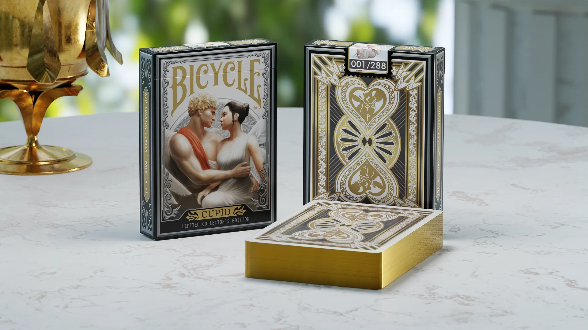 Cupid and Psyche Gilded Collector's Edition Bicycle Playing Cards - Image 2