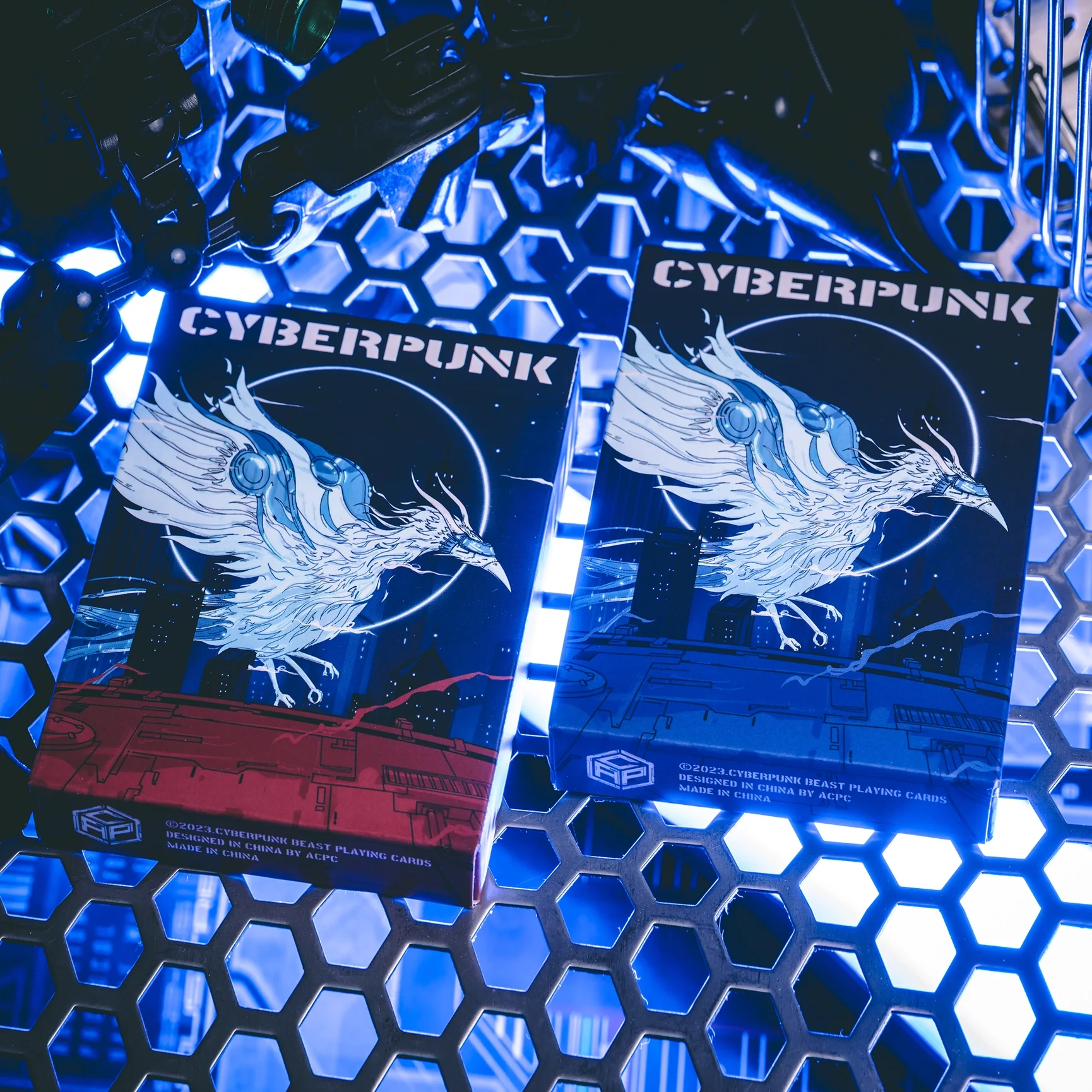 Cyberpunk Mythos Playing Cards - Blue