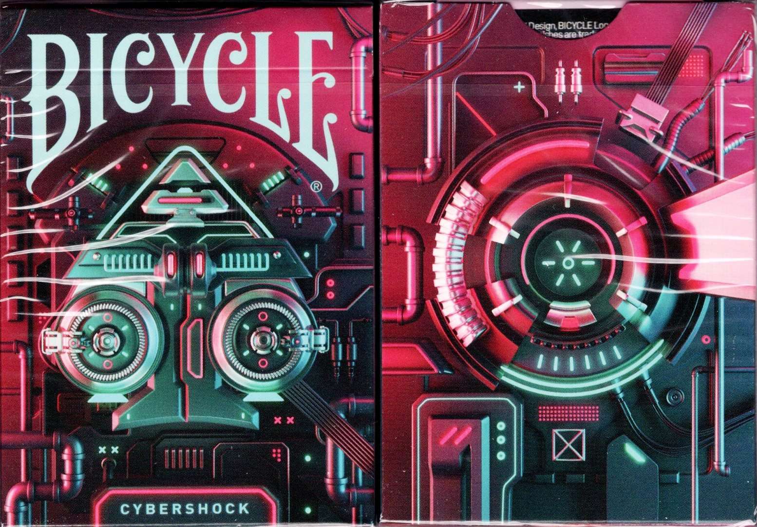 Cybershock Gilded Fushia Bicycle Playing Cards