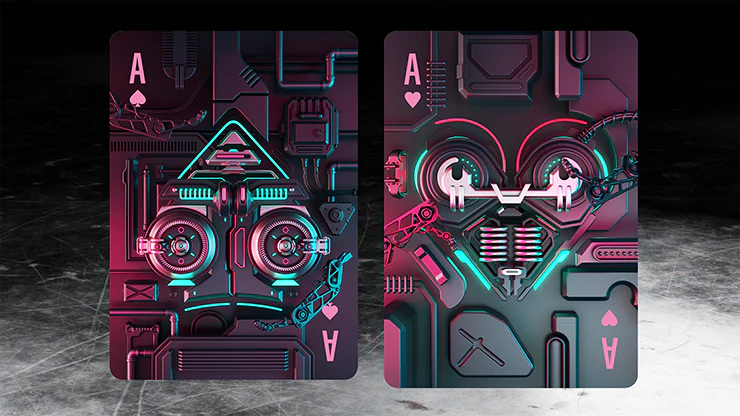 Cybershock Gilded Fushia Bicycle Playing Cards - Image 5
