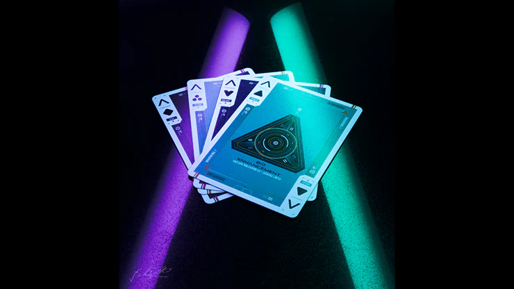 Cyberware Neon Gilded Playing Cards USPCC - Image 6