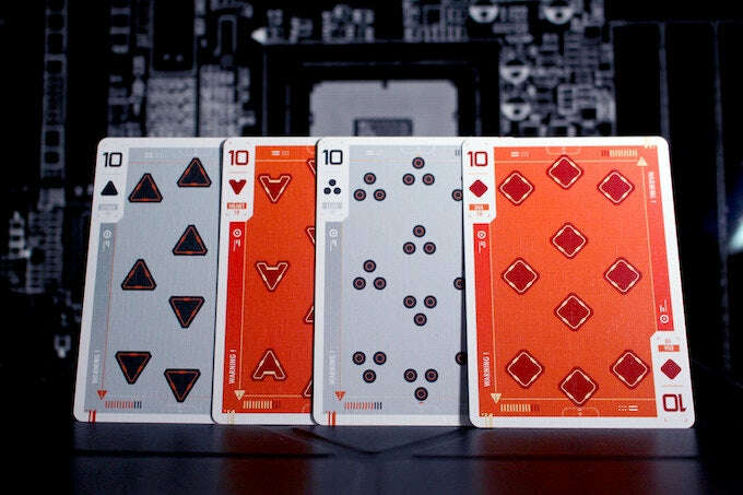Cyberware Rouge Gilded Playing Cards USPCC - Image 5