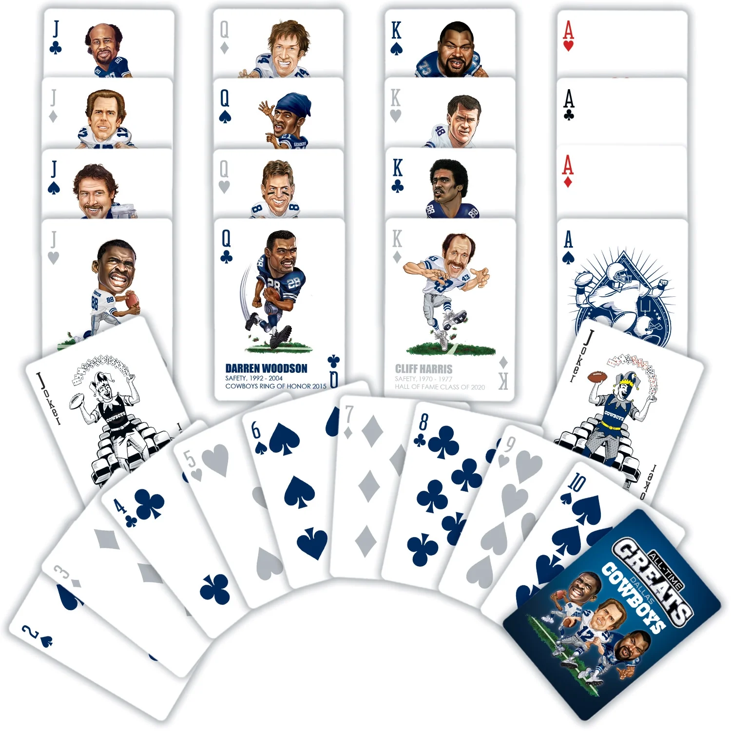 Dallas Cowboys All-Time Greats Playing Cards – How ‘Bout Them Boys - Image 3