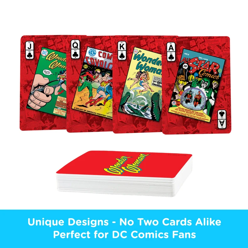 DC Comics Retro Wonder Woman Playing Cards by Aquarius - Image 2
