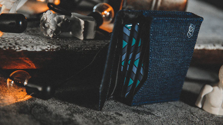 Denim Jean Bag Playing Card Deck Holder - Image 3