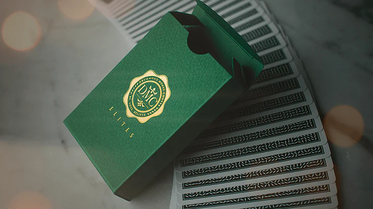 DMC Elites Green Marked Playing Cards USPCC - Image 2