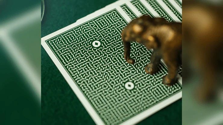DMC Elites v4 Forest Green Marked Playing Cards - Image 6