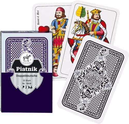 Doppeldeutsche (Double German) Blue Playing Cards Piatnik - Image 2